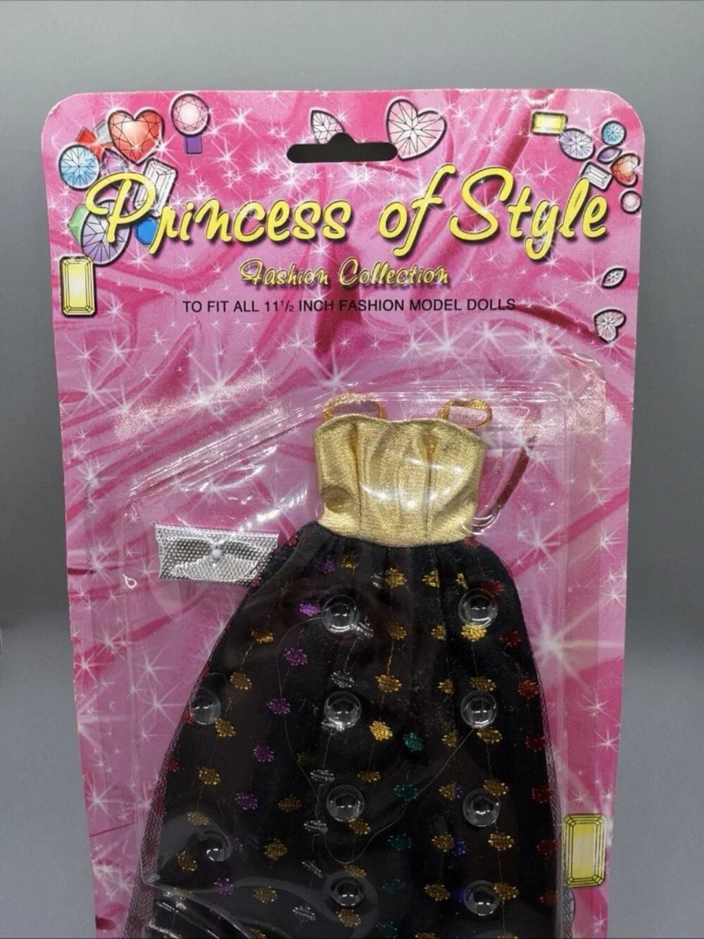 NIB (2001) Princess Of Style Fashion Doll DRESS, Bag, Shoes